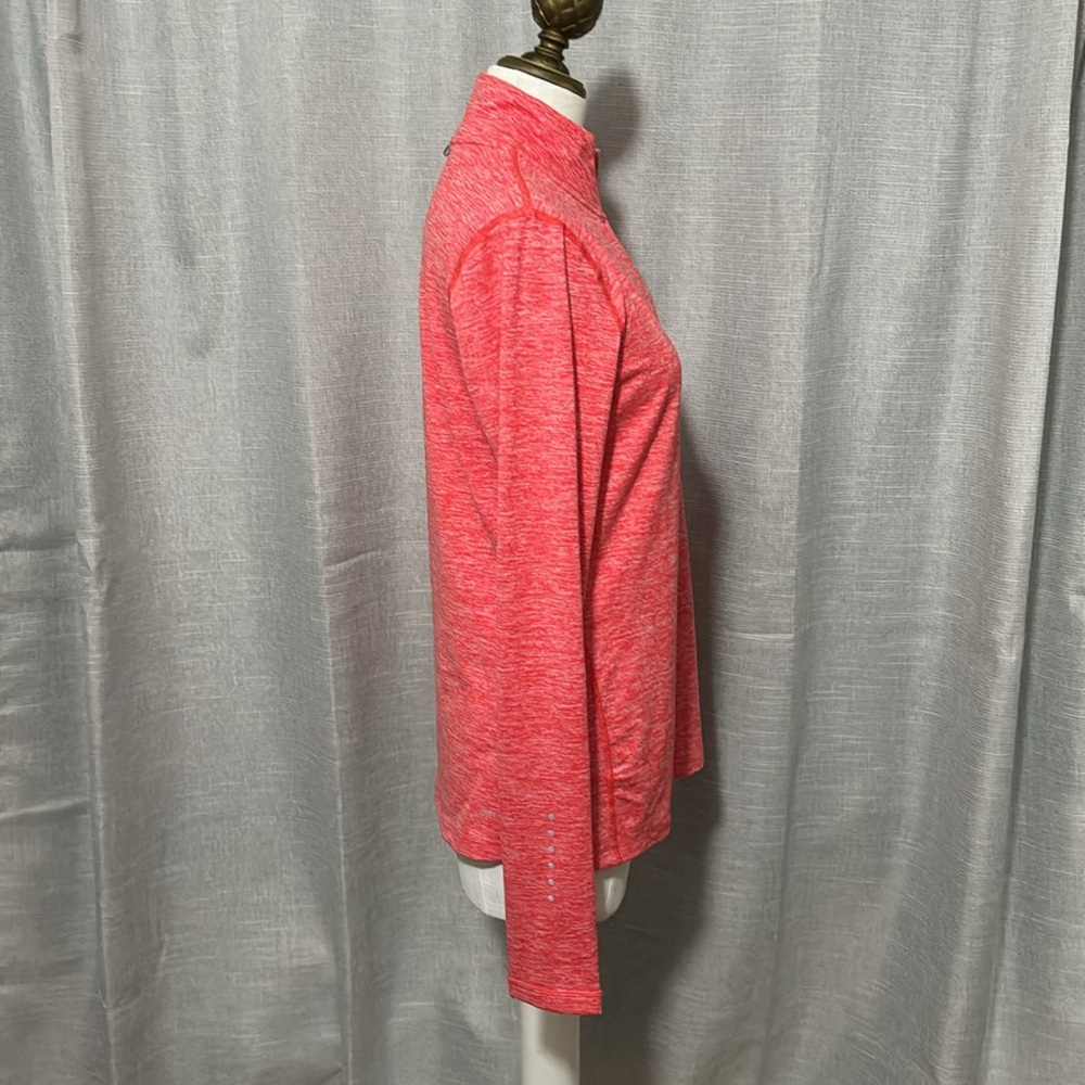 Like New-Worn 1x-Wmns Nike 1/4 Zip DriFit Top-Sz M-Orange Coral Color- - Picture 8 of 15